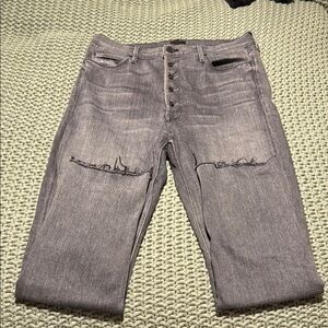 MOTHER Pixie Dazzler Ankle Fray Jean